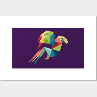 Parrot Origami Posters and Art